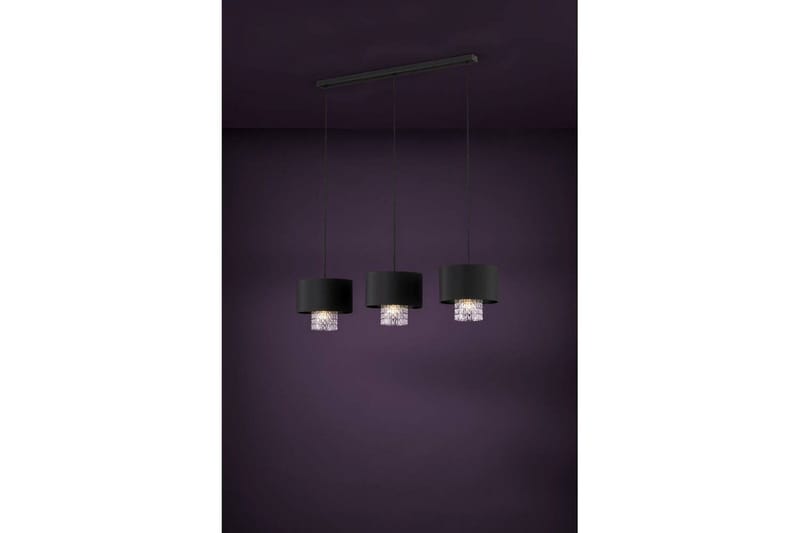 Takpendel Eglo Sapuara Svart Krystall med 3 Lamper - Belysning - Innendørsbelysning & Lamper - Taklampe - Pendellamper & Hengelamper