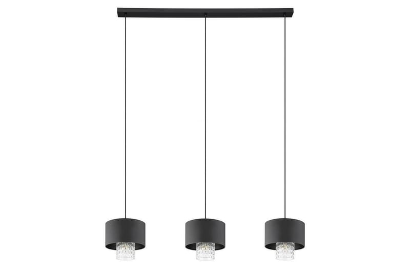 Takpendel Eglo Sapuara Svart Krystall med 3 Lamper - Belysning - Innendørsbelysning & Lamper - Taklampe - Pendellamper & Hengelamper