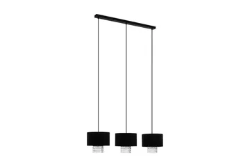 Takpendel Eglo Sapuara Svart Krystall med 3 Lamper - Belysning - Innendørsbelysning & Lamper - Taklampe - Pendellamper & Hengelamper