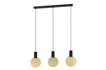 Takpendel Eglo Sarona med 3 lamper - Svart/Gull - Belysning - Innendørsbelysning & Lamper - Taklampe - Pendellamper & Hengelamper