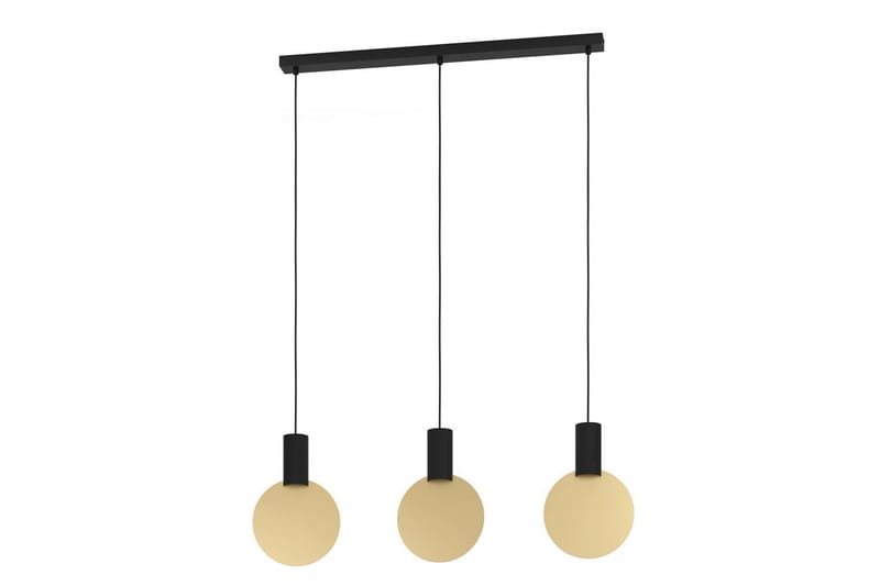 Takpendel Eglo Sarona med 3 lamper, Svart/Gull