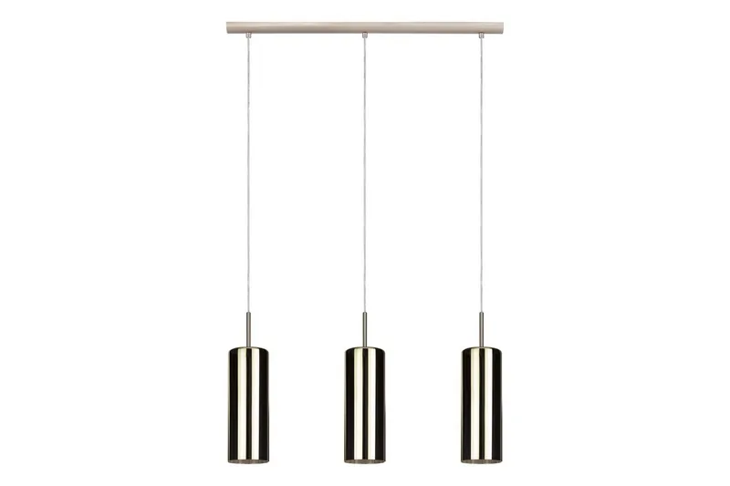 Takpendel Eglo Selvino med 3 Lamper Nikkel-Matt Gullfarget, Gull