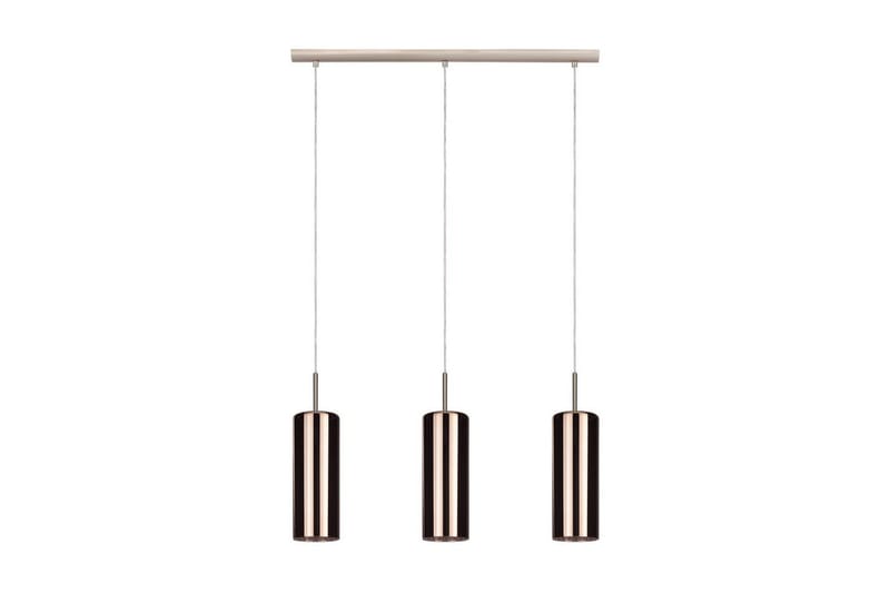 Takpendel Eglo Selvino med 3 lamper nikkel-matt kobberfarget - Kobber - Belysning - Innendørsbelysning & Lamper - Taklampe - Pendellamper & Hengelamper