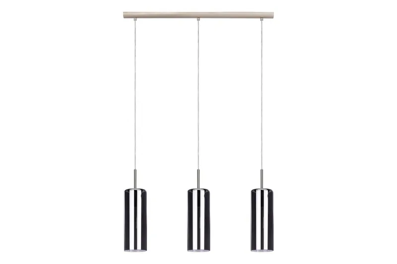 Takpendel Eglo Selvino med 3 Lamper Nikkel-Matt Svart-Transparent, Svart
