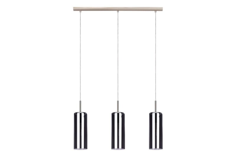 Takpendel Eglo Selvino med 3 Lamper Nikkel-Matt Svart-Transparent - Svart - Belysning - Innendørsbelysning & Lamper - Taklampe - Pendellamper & Hengelamper