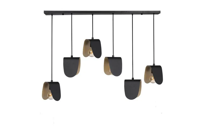 Takpendel Eglo Serenara Svart/Gull med 6 lamper, undefined