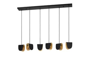 Takpendel Eglo Serenara Svart/Gull med 6 lamper - Belysning - Innendørsbelysning & Lamper - Taklampe - Pendellamper & Hengelamper