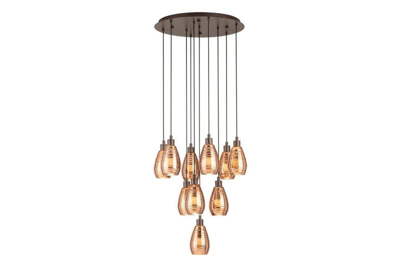 Takpendel Eglo Siracusa Brun/Kobber med 10 lamper - Belysning - Innendørsbelysning & Lamper - Taklampe - Pendellamper & Hengelamper