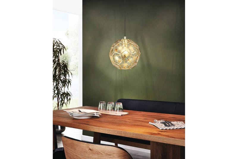 Takpendel Eglo Skoura Rund Messing 30 cm - 30 cm - Belysning - Innendørsbelysning & Lamper - Taklampe - Pendellamper & Hengelamper