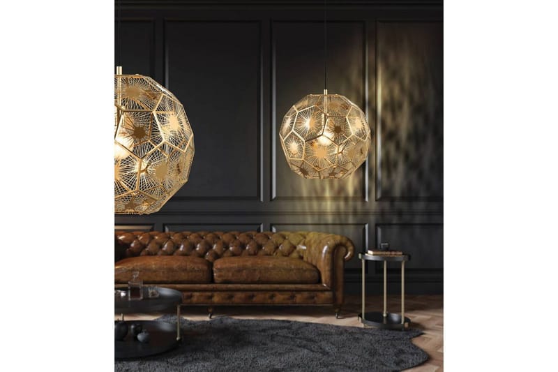 Takpendel Eglo Skoura Rund Messing 30 cm - 30 cm - Belysning - Innendørsbelysning & Lamper - Taklampe - Pendellamper & Hengelamper