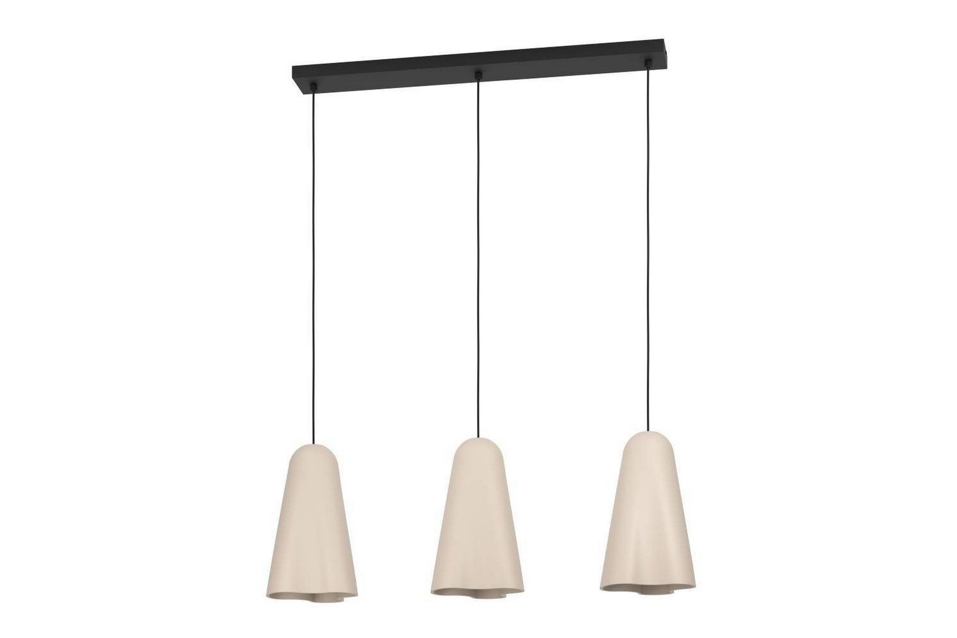 Takpendel Eglo Tolleric Sand/Svart med 3 Lamper -