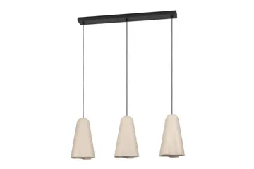 Takpendel Eglo Tolleric Sand/Svart med 3 Lamper - Belysning - Innendørsbelysning & Lamper - Taklampe - Pendellamper & Hengelamper