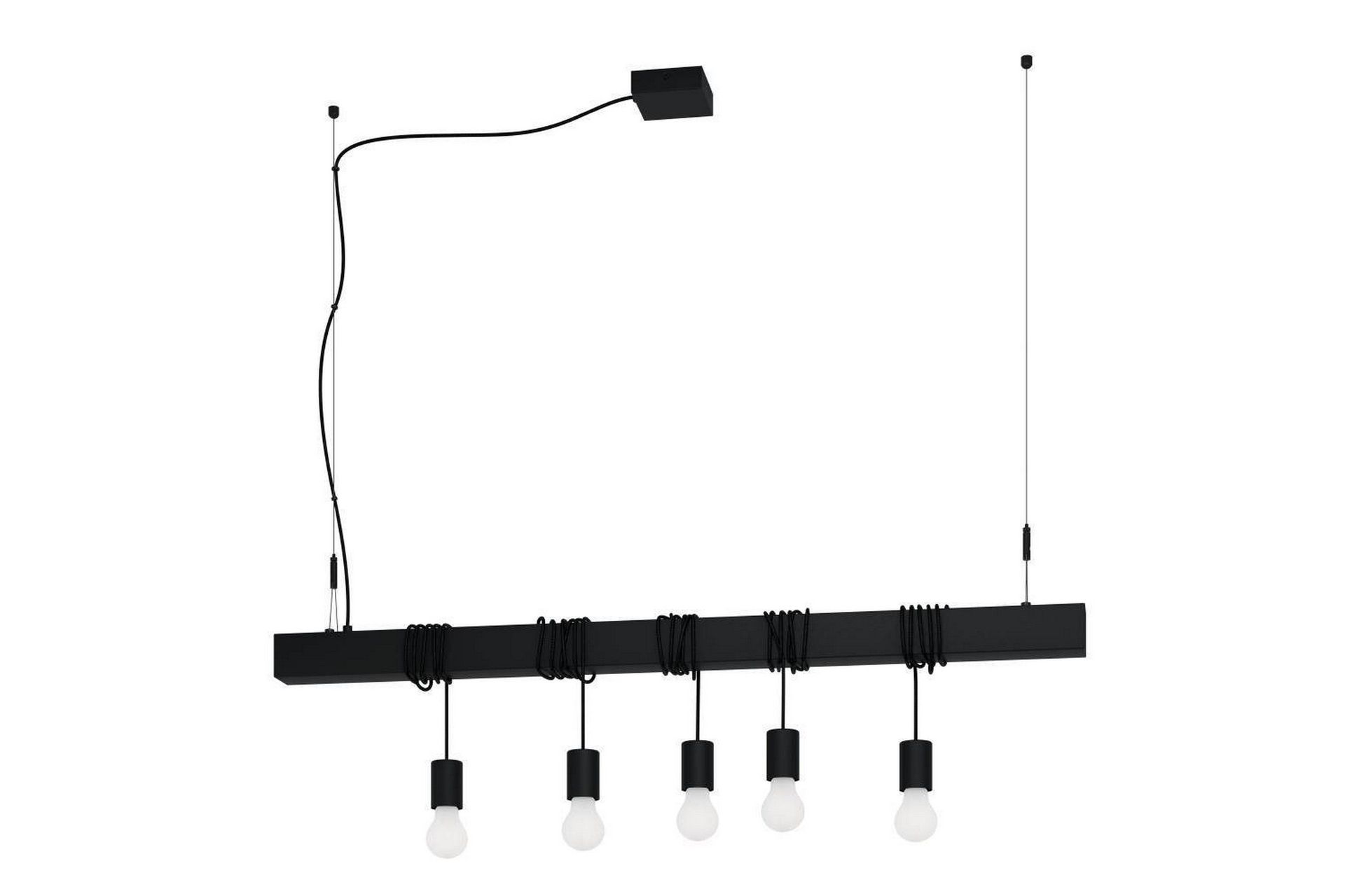 Takpendel Eglo Townshend-B Svart 5 lamper - 5 lamper