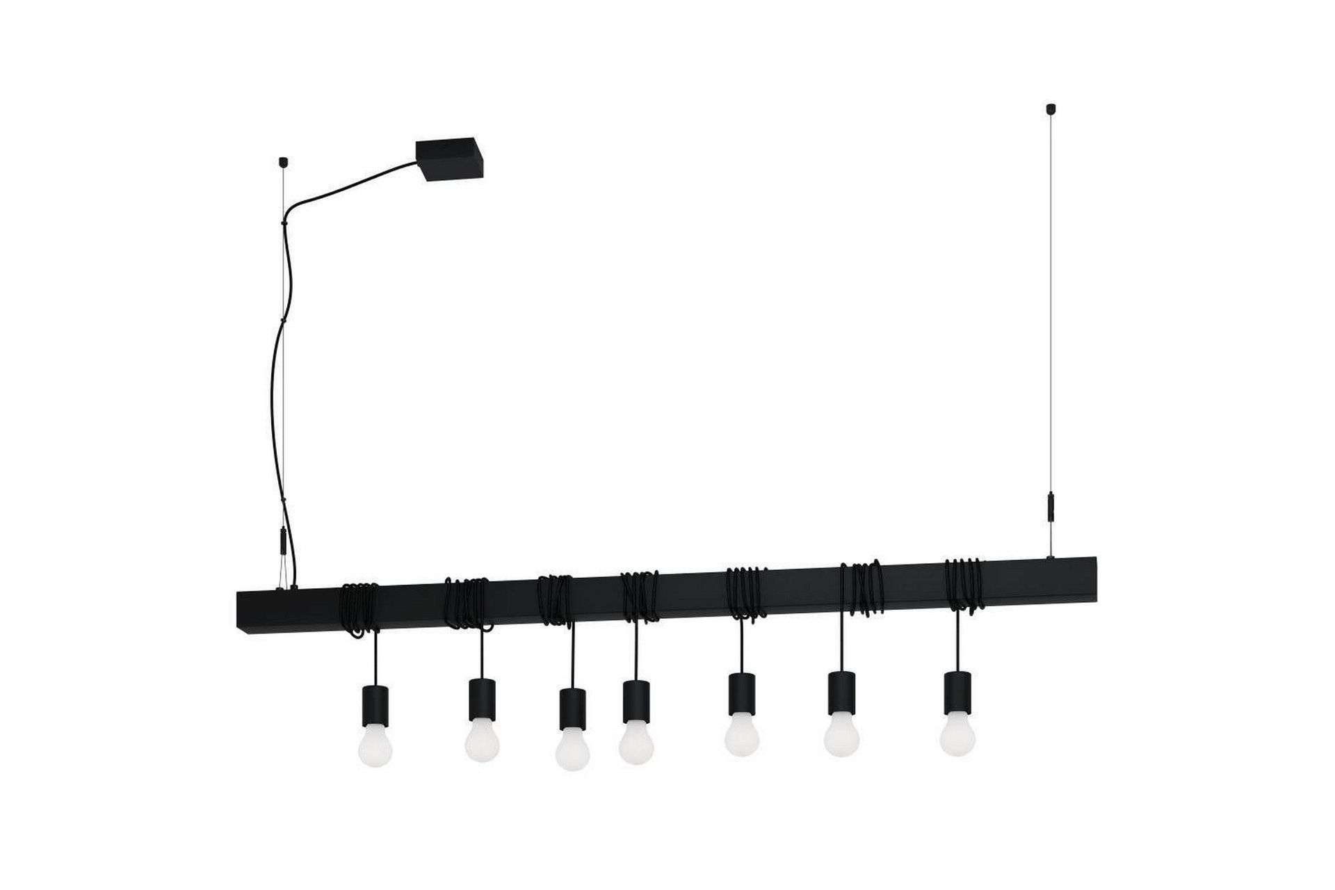 Takpendel Eglo Townshend-B Svart 7 lamper - 7 lamper