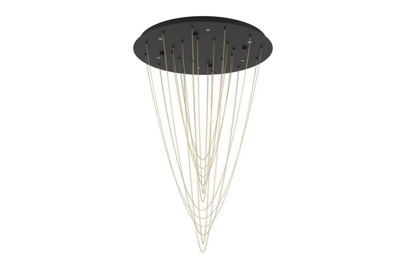 Takpendel Eglo Trepuco Svart med Kjetting i Messing - Belysning - Innendørsbelysning & Lamper - Taklampe - Pendellamper & Hengelamper