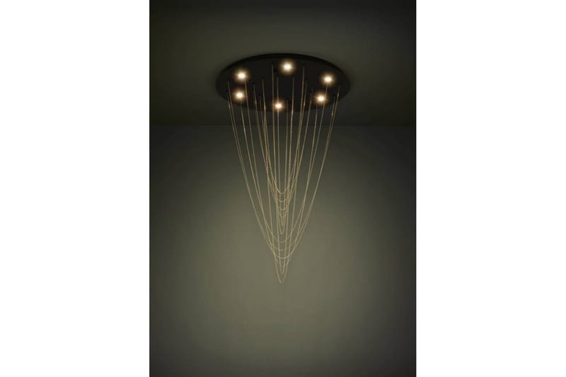 Takpendel Eglo Trepuco Svart med Kjetting i Messing - Belysning - Innendørsbelysning & Lamper - Taklampe - Pendellamper & Hengelamper