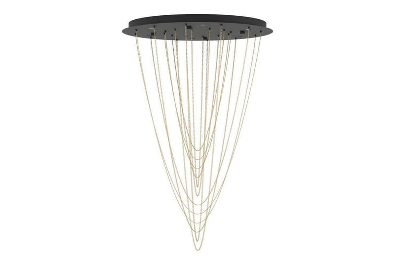 Takpendel Eglo Trepuco Svart med Kjetting i Messing - Belysning - Innendørsbelysning & Lamper - Taklampe - Pendellamper & Hengelamper