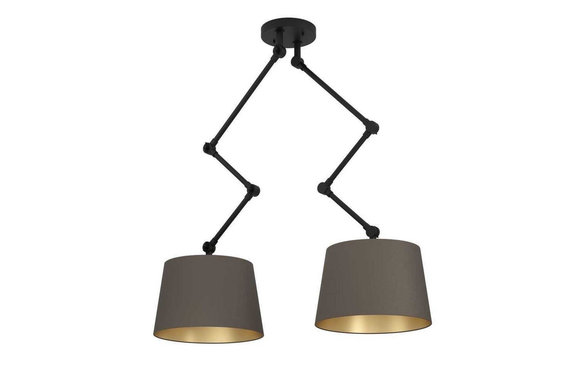Takpendel Eglo Pistunio Cappuccino/Messing/Svart med 2 Lamper -