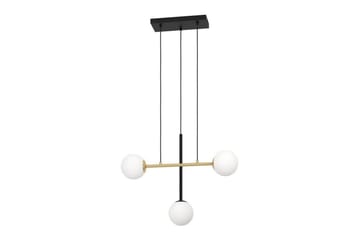 Takpendel Eglo Paz Opalhvit/Svart Messing med 3 Lamper - Belysning - Innendørsbelysning & Lamper - Taklampe - Pendellamper & Hengelamper