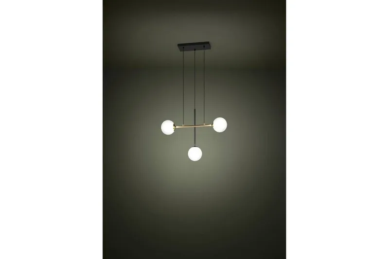 Takpendel Eglo Paz Opalhvit/Svart Messing med 3 Lamper - Belysning - Innendørsbelysning & Lamper - Taklampe - Pendellamper & Hengelamper