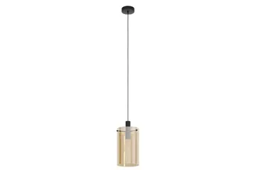 Takpendel Eglo Polverara Svart/Amber 1 lampe - 1 lampe - Belysning - Innendørsbelysning & Lamper - Taklampe - Pendellamper & Hengelamper