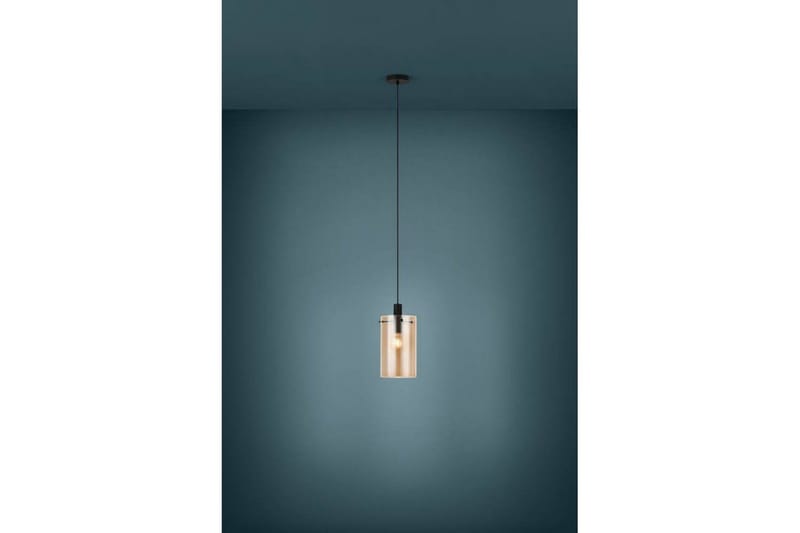 Takpendel Eglo Polverara Svart/Amber 1 lampe - 1 lampe - Belysning - Innendørsbelysning & Lamper - Taklampe - Pendellamper & Hengelamper