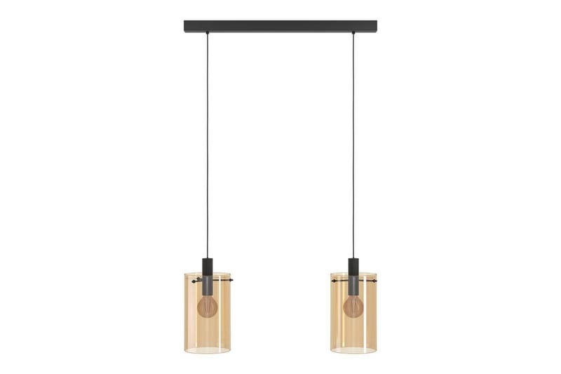 Takpendel Eglo Polverara Svart/Amber 2 Lamper - 2 Lamper - Belysning - Innendørsbelysning & Lamper - Taklampe - Pendellamper & Hengelamper