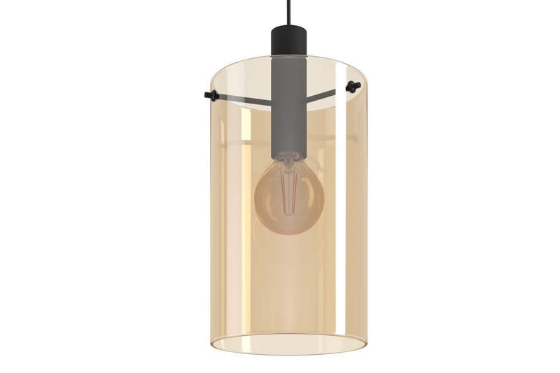 Takpendel Eglo Polverara Svart/Amber 3 lamper - 3 lamper - Belysning - Innendørsbelysning & Lamper - Taklampe - Pendellamper & Hengelamper