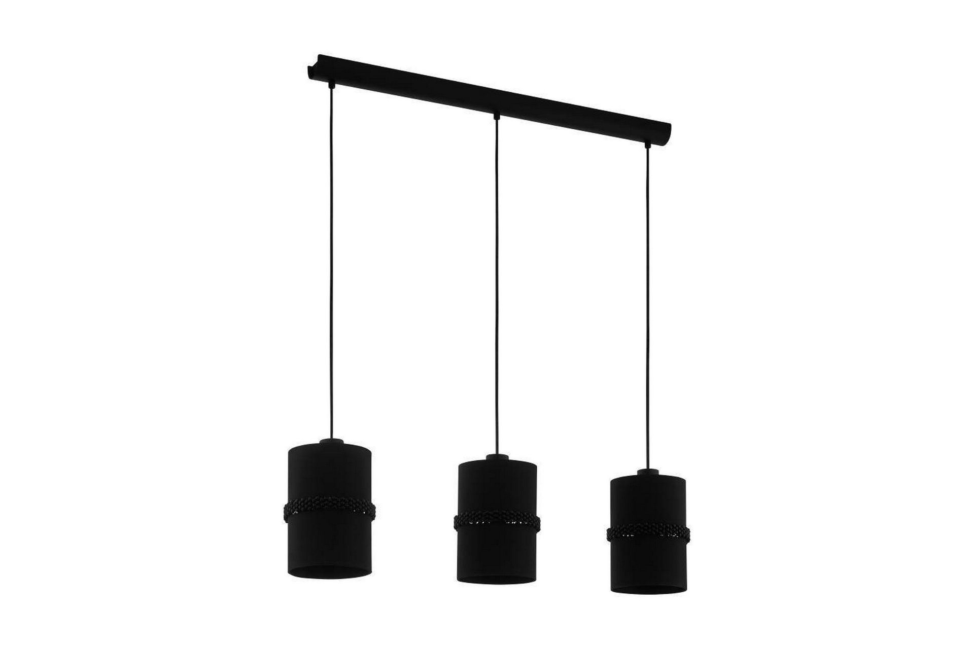 Takpendel Eglo Paraguaio Svart med 3 Lamper -