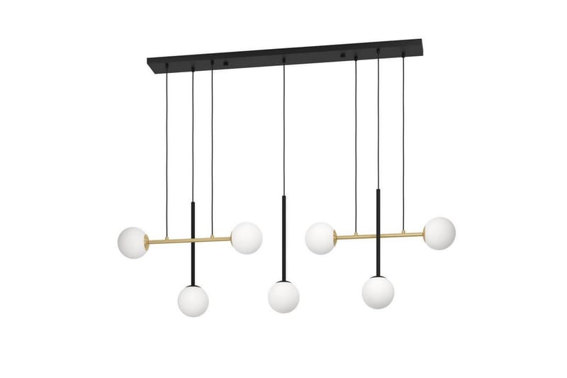 Takpendel Eglo Paz Opalhvit/Svart Messing med 7 Lamper - Belysning - Innendørsbelysning & Lamper - Taklampe - Pendellamper & Hengelamper