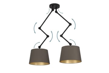 Takpendel Eglo Pistunio Cappuccino/Messing/Svart med 2 Lamper - Belysning - Innendørsbelysning & Lamper - Taklampe - Pendellamper & Hengelamper