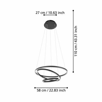 Takpendel Lobinero - Svart Hvit - Belysning - Innendørsbelysning & Lamper - Taklampe - Pendellamper & Hengelamper