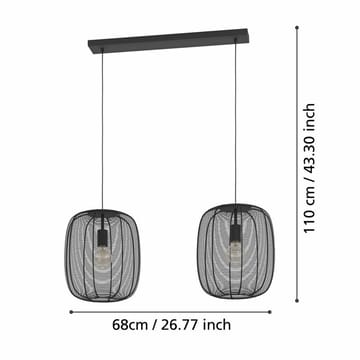Takpendel Rinroe med 2 Lamper - 90 cm - Belysning - Innendørsbelysning & Lamper - Taklampe - Pendellamper & Hengelamper