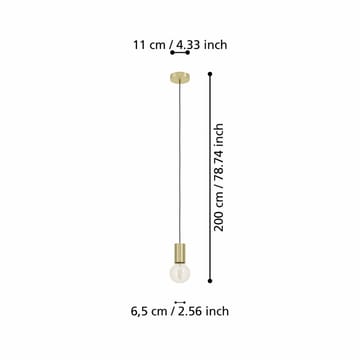 Takpendel Pozueta - Messing-Børstet - Belysning - Innendørsbelysning & Lamper - Taklampe - Pendellamper & Hengelamper