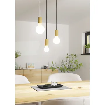 Takpendel Pozueta - Svart, Brun - Belysning - Innendørsbelysning & Lamper - Taklampe - Pendellamper & Hengelamper