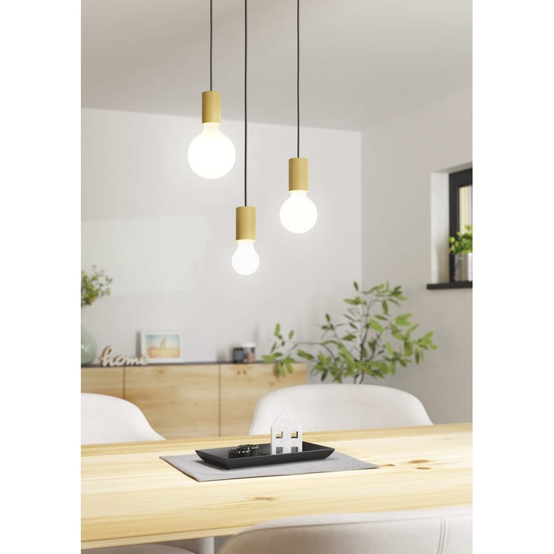 Takpendel Pozueta - Svart, Brun - Belysning - Innendørsbelysning & Lamper - Taklampe - Pendellamper & Hengelamper