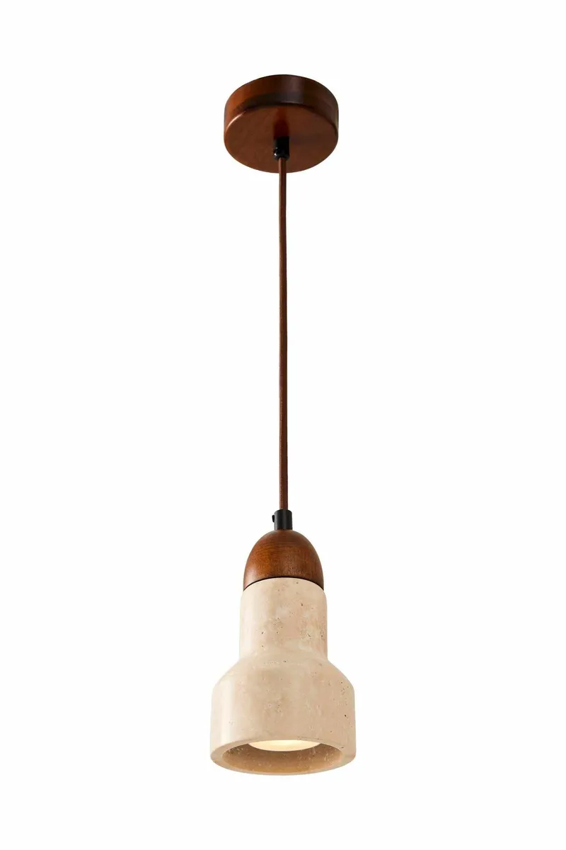 Talvenn pendellampe - Beige og Valnøtt - Belysning - Innendørsbelysning & Lamper - Taklampe - Pendellamper & Hengelamper