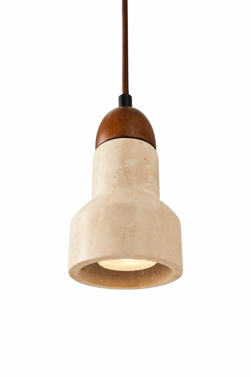 Talvenn pendellampe - Beige og Valnøtt - Belysning - Innendørsbelysning & Lamper - Taklampe - Pendellamper & Hengelamper