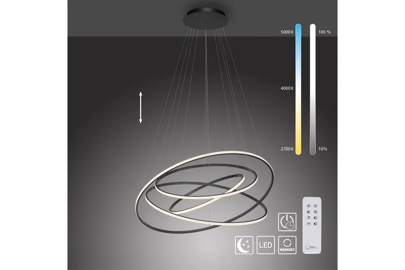 Tessara Paul Neuhaus Taklampe - Belysning - Innendørsbelysning & Lamper - Taklampe - Pendellamper & Hengelamper
