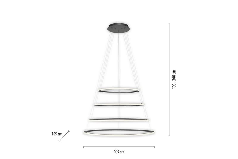 Tessara Paul Neuhaus Taklampe - Belysning - Innendørsbelysning & Lamper - Taklampe - Pendellamper & Hengelamper