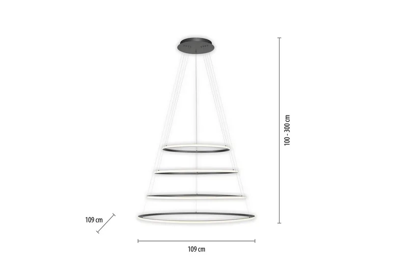 Tessara Paul Neuhaus Taklampe - Belysning - Innendørsbelysning & Lamper - Taklampe - Pendellamper & Hengelamper