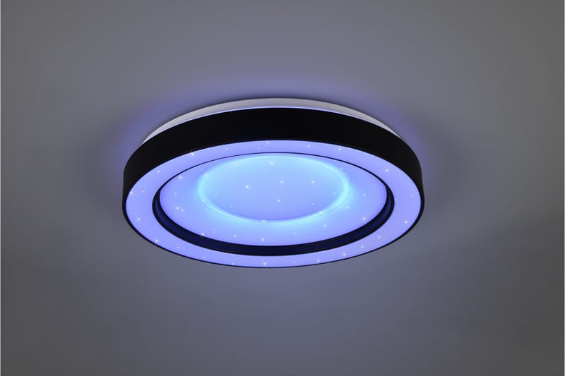 Trio Lighting Arco LED plafond matt svart starlight RGBW - Belysning - Innendørsbelysning & Lamper - Taklampe - Plafondlampe