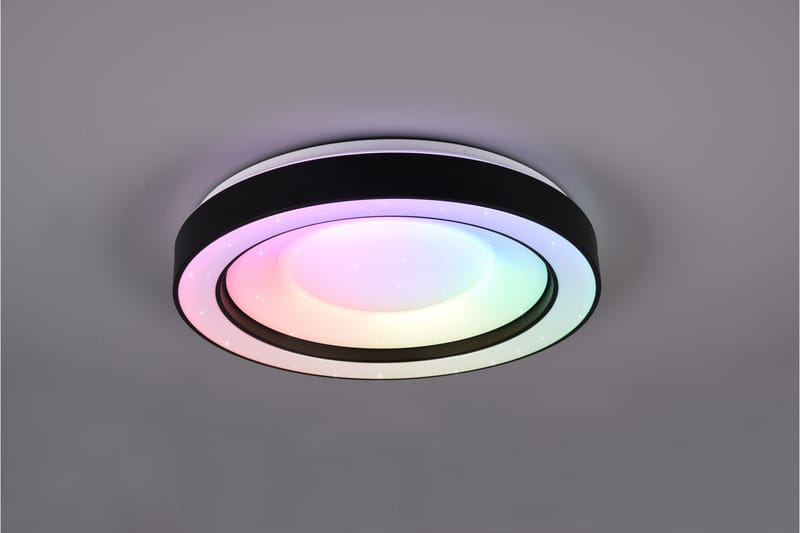Trio Lighting Arco LED plafond matt svart starlight RGBW - Belysning - Innendørsbelysning & Lamper - Taklampe - Plafondlampe
