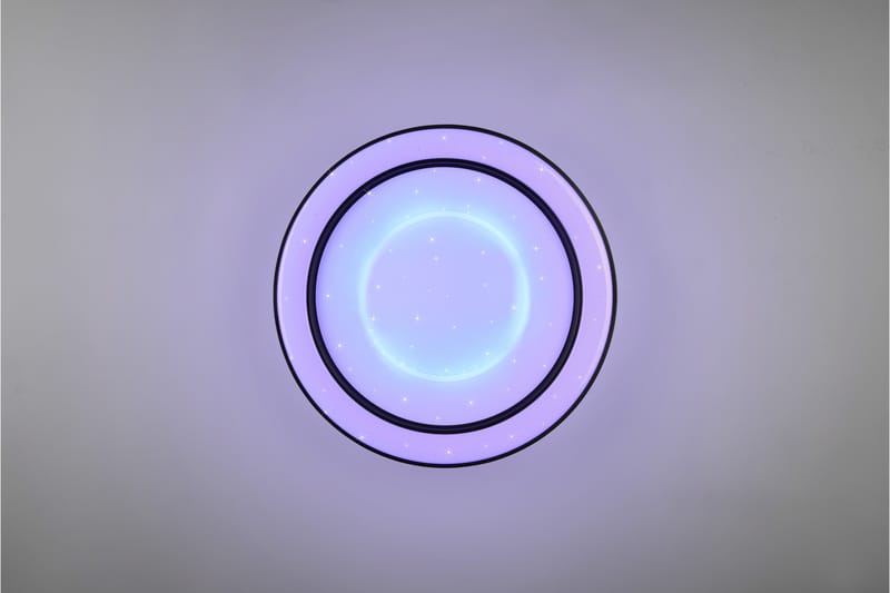 Trio Lighting Arco LED plafond matt svart starlight RGBW - Belysning - Innendørsbelysning & Lamper - Taklampe - Plafondlampe