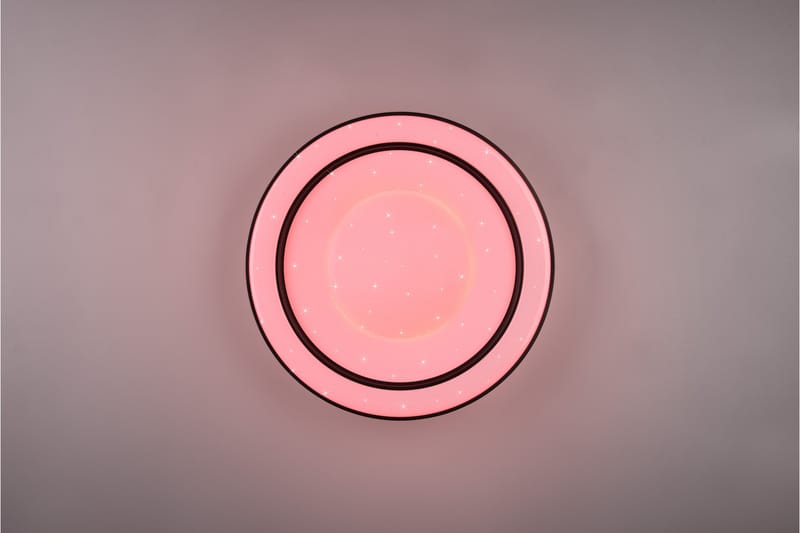 Trio Lighting Arco LED plafond matt svart starlight RGBW - Belysning - Innendørsbelysning & Lamper - Taklampe - Plafondlampe