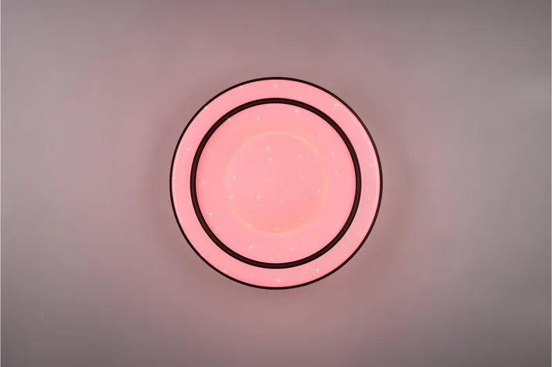 Trio Lighting Arco LED plafond matt svart starlight RGBW - Belysning - Innendørsbelysning & Lamper - Taklampe - Plafondlampe