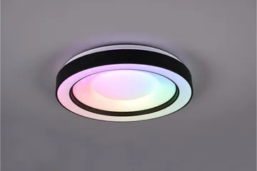 Trio Lighting Arco LED plafond matt svart starlight RGBW - Belysning - Innendørsbelysning & Lamper - Taklampe - Plafondlampe