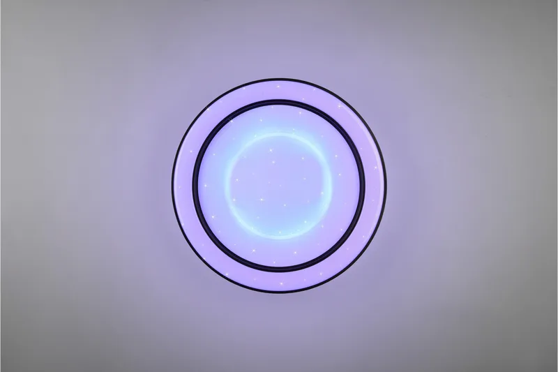 Trio Lighting Arco LED plafond matt svart starlight RGBW - Belysning - Innendørsbelysning & Lamper - Taklampe - Plafondlampe