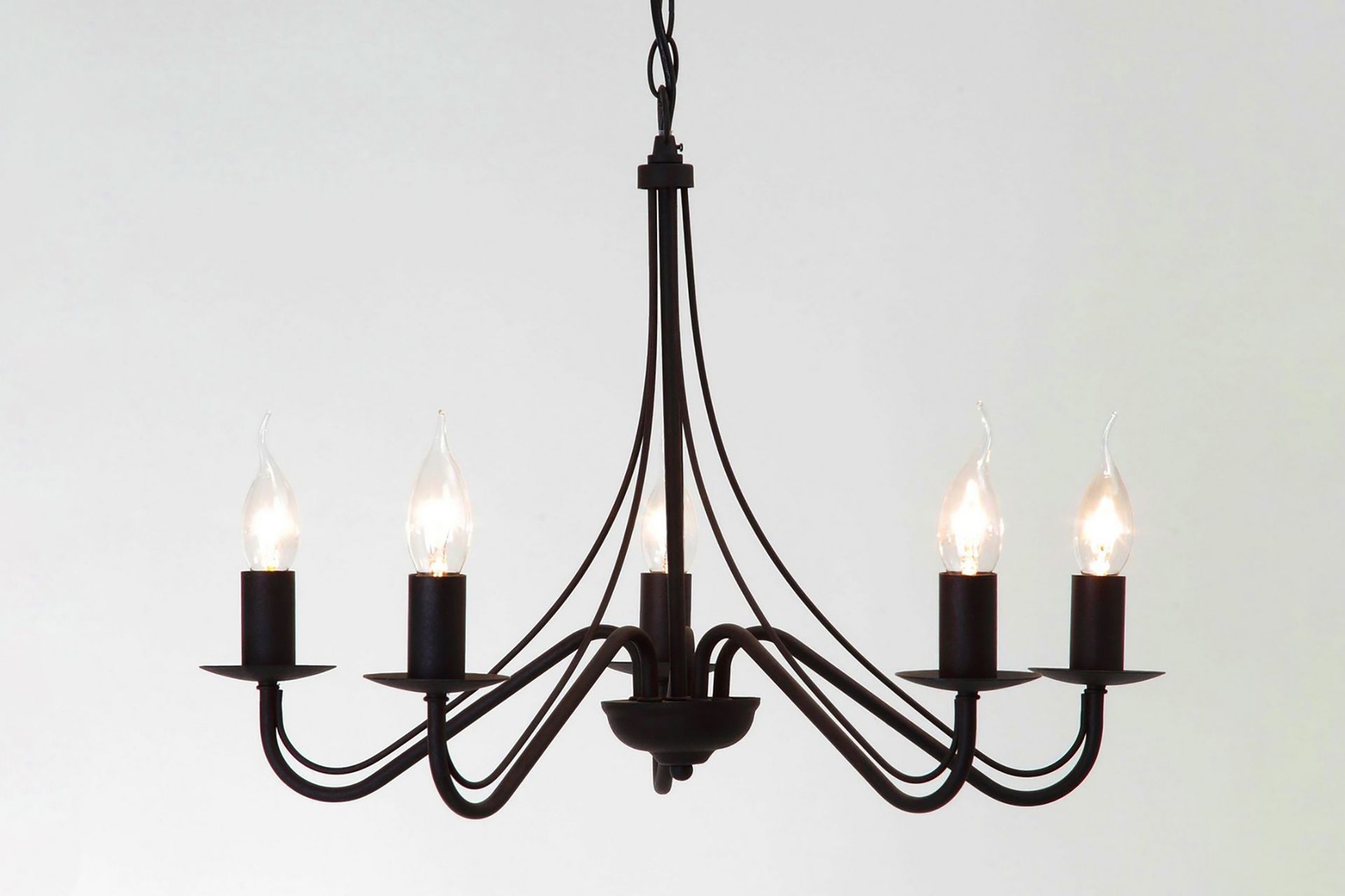 Trio Lighting Country lysekrone 5L E14 rustikk - Belysning - Innendørsbelysning & Lamper - Taklampe - Krystallkrone & takkrone