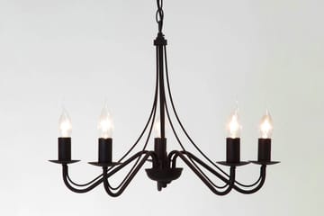 Trio Lighting Country lysekrone 5L E14 rustikk - Belysning - Innendørsbelysning & Lamper - Taklampe - Krystallkrone & takkrone